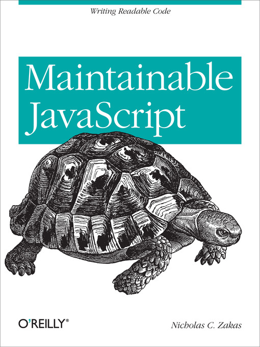 Title details for Maintainable JavaScript by Nicholas C. Zakas - Wait list